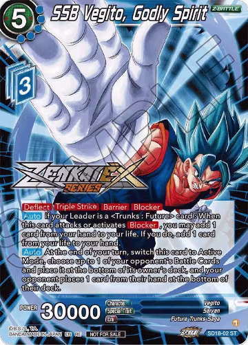 SSB Vegito, Godly Spirit (Event Pack 14) (SD18-02), Promotion Cards — DB Super card price