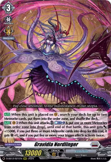 Gravidia Nordlinger (D-SS12/021EN), D-SS12: Triple Drive Booster — Vanguard card price