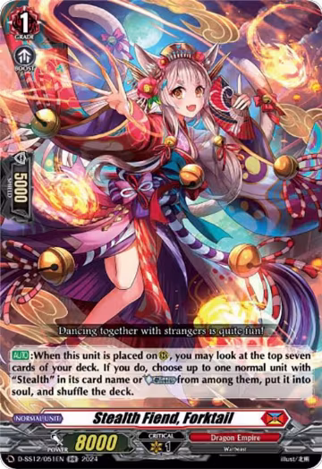 Stealth Fiend, Forktail (D-SS12/051EN), D-SS12: Triple Drive Booster — Vanguard card price