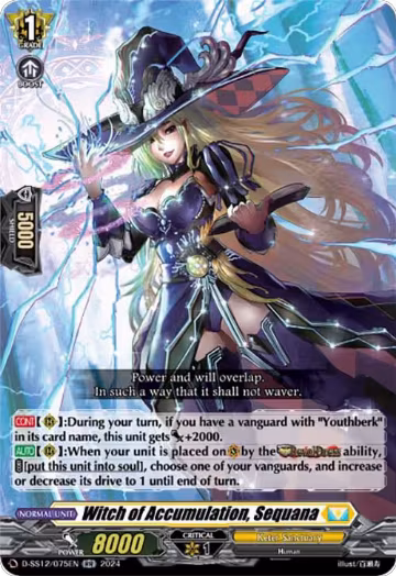 Witch of Accumulation, Sequana (D-SS12/075EN), D-SS12: Triple Drive Booster — Vanguard card price