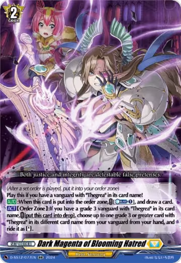 Dark Magenta of Blooming Hatred (D-SS12/077EN), D-SS12: Triple Drive Booster — Vanguard card price