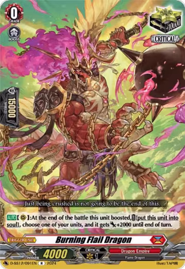 Burning Flail Dragon (D-SS12/091EN), D-SS12: Triple Drive Booster — Vanguard card price
