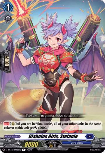 Diabolos Girls, Stefanie (D-SS12/095EN), D-SS12: Triple Drive Booster — Vanguard card price