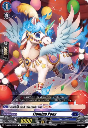 Flaming Pony (D-SS12/096EN), D-SS12: Triple Drive Booster — Vanguard card price