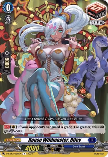 Rouse Wildmaster, Riley (D-SS12/098EN), D-SS12: Triple Drive Booster — Vanguard card price