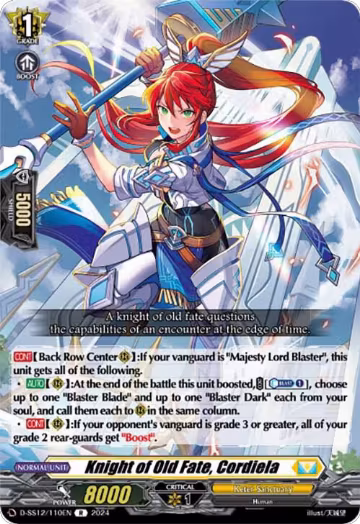 Knight of Old Fate, Cordiela (D-SS12/110EN), D-SS12: Triple Drive Booster — Vanguard card price