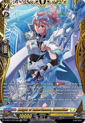 Knight of Inheritance, Emmeline (FFR) (D-SS12/FFR13EN), D-SS12: Triple Drive Booster — Vanguard card price