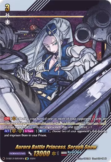 Aurora Battle Princess, Seraph Snow (SIR) (D-SS12/SIR10EN), D-SS12: Triple Drive Booster — Vanguard card price