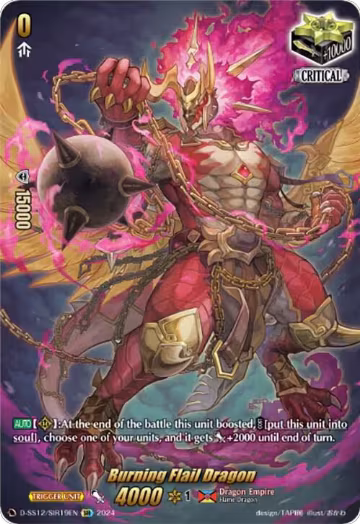 Burning Flail Dragon (SIR) (D-SS12/SIR19EN), D-SS12: Triple Drive Booster — Vanguard card price