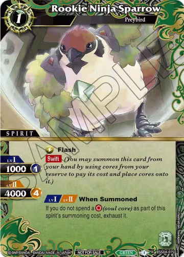 Rookie Ninja Sparrow (Event Pack 2024 Vol. 1) (BSS04-070), Launch & Event Promos — Battle Spirits card price
