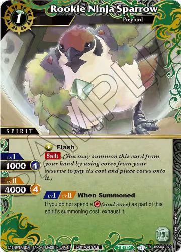 Rookie Ninja Sparrow (Grand Tour Finalist Card Set 2024 Vol. 1) (BSS04-070), Launch & Event Promos — Battle Spirits card price