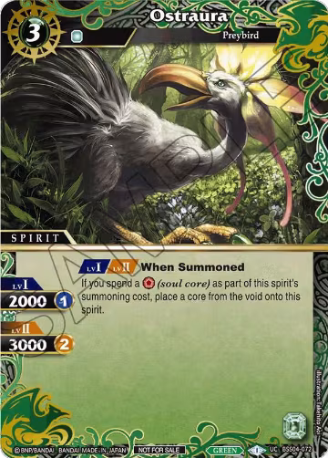 Ostraura (Grand Tour Finalist Card Set 2024 Vol. 1) (BSS04-072), Launch & Event Promos — Battle Spirits card price