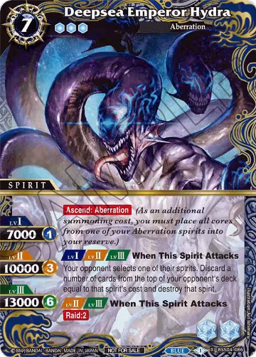 Deepsea Emperor Hydra (Event Pack 2024 Vol. 1) (BSS04-086), Launch & Event Promos — Battle Spirits card price
