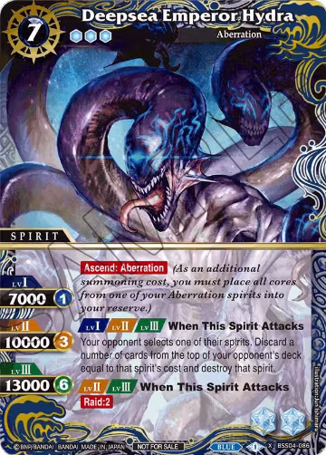 Deepsea Emperor Hydra (Grand Tour Finalist Card Set 2024 Vol. 1) (BSS04-086), Launch & Event Promos — Battle Spirits card price