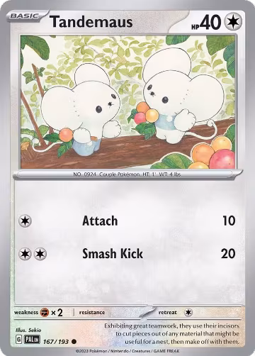 Tandemaus (Cosmos Foil) (167/193), Miscellaneous Cards & Products — Pokémon card price
