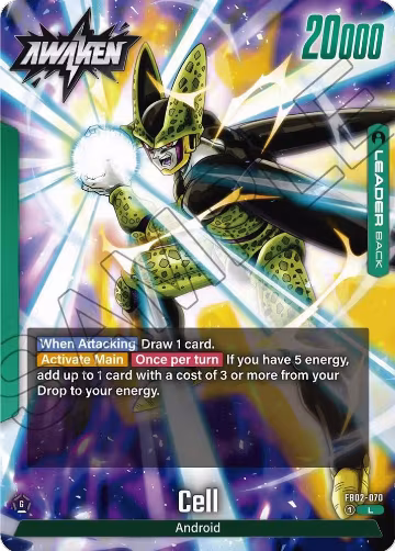 Cell - FB02-070 (FB02-070), Blazing Aura — DB Fusion card price