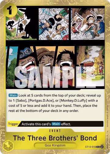 The Three Brothers' Bond (ST13-019), ST-13: Ultra Deck The Three Brothers — One Piece card price