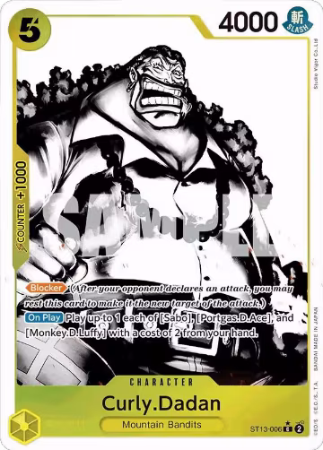 Curly.Dadan (Parallel) (ST13-006), ST-13: Ultra Deck The Three Brothers — One Piece card price