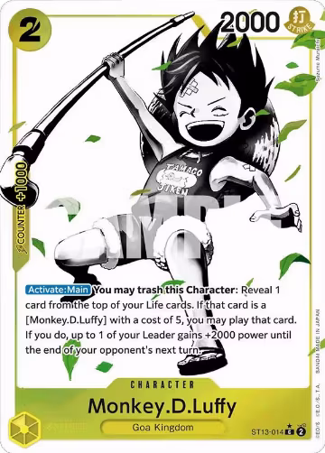 Monkey.D.Luffy (014) (Parallel) (ST13-014), ST-13: Ultra Deck The Three Brothers — One Piece card price