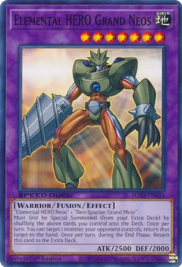 Elemental HERO Grand Neos (SGX4-ENA24), Speed Duel GX: Midterm Destruction — Yu-Gi-Oh! card price