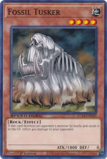 Fossil Tusker (SGX4-END09), Speed Duel GX: Midterm Destruction — Yu-Gi-Oh! card price