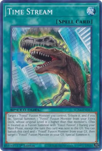 Time Stream (SGX4-END11), Speed Duel GX: Midterm Destruction — Yu-Gi-Oh! card price