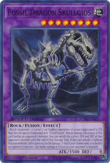 Fossil Dragon Skullgios (SGX4-END21), Speed Duel GX: Midterm Destruction — Yu-Gi-Oh! card price