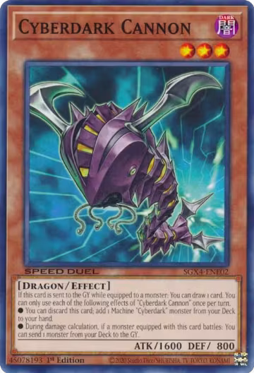 Cyberdark Cannon (SGX4-ENE02), Speed Duel GX: Midterm Destruction — Yu-Gi-Oh! card price