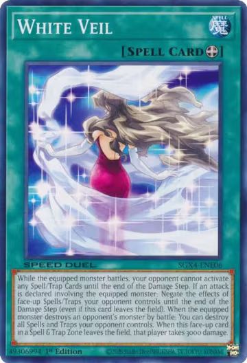 White Veil (SGX4-ENE06), Speed Duel GX: Midterm Destruction — Yu-Gi-Oh! card price