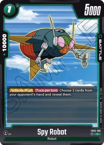 Spy Robot (FB02-081), Blazing Aura — DB Fusion card price