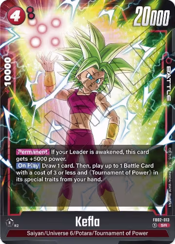 Kefla - FB02-013 (FB02-013), Blazing Aura — DB Fusion card price