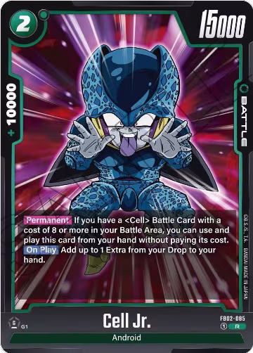Cell Jr. (FB02-085), Blazing Aura — DB Fusion card price