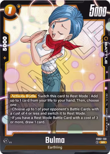 Bulma - FB02-130 (FB02-130), Blazing Aura — DB Fusion card price