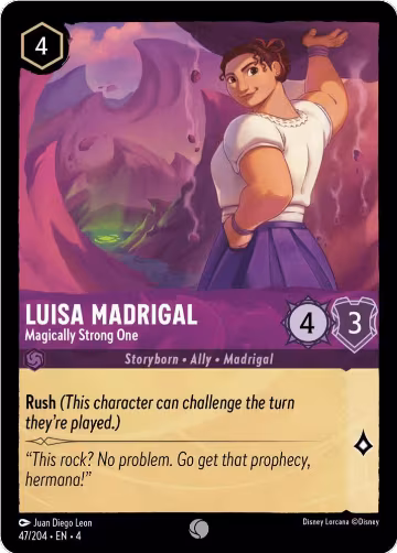 Luisa Madrigal - Magically Strong One (47/204), Ursula's Return — Lorcana card price