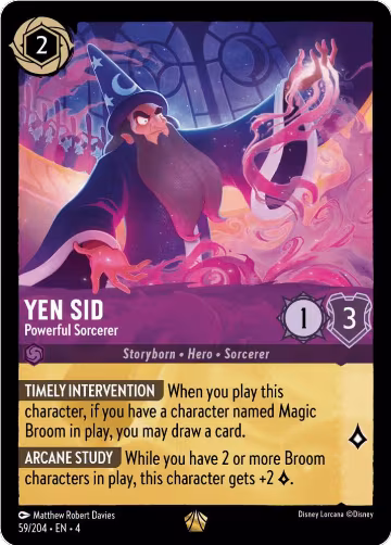 Yen Sid - Powerful Sorcerer (59/204), Ursula's Return — Lorcana card price