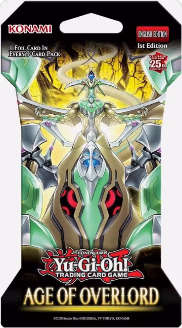 Age of Overlord Sleeved Booster Pack, Age of Overlord — Yu-Gi-Oh! sealed product price