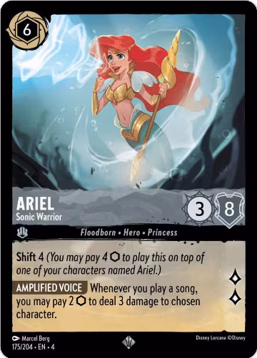 Ariel - Sonic Warrior (175/204), Ursula's Return — Lorcana card price