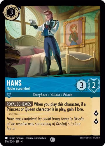 Hans - Noble Scoundrel (146/204), Ursula's Return — Lorcana card price