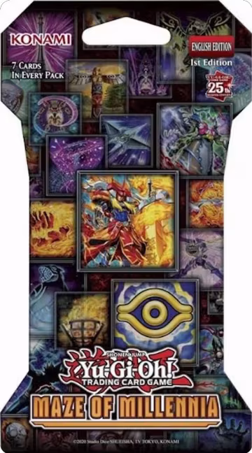 Maze of Millennia Sleeved Booster Pack [1st Edition], Maze of Millennia — Yu-Gi-Oh! sealed product price