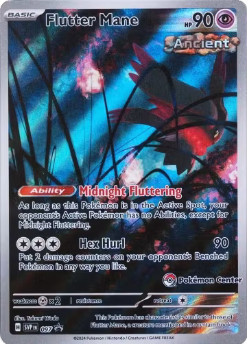 Flutter Mane - 097 (Pokemon Center) (097), Scarlet & Violet Promo Cards — Pokémon card price