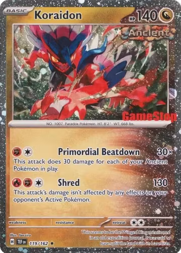 Koraidon (Gamestop Promo) (119/162), Miscellaneous Cards & Products — Pokémon card price