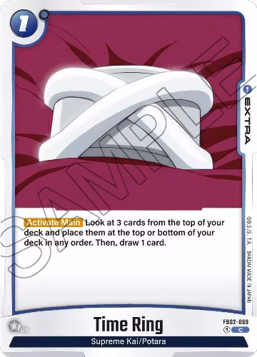 Time Ring (FB02-069), Blazing Aura — DB Fusion card price