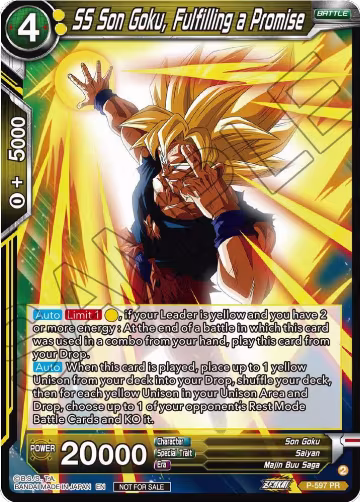 SS Son Goku, Fulfilling a Promise (Deluxe Pack 2024 Vol.1) (P-597), Promotion Cards — DB Super card price