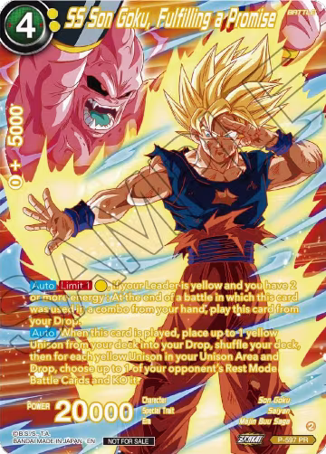 SS Son Goku, Fulfilling a Promise (Alternate Art) (Deluxe Pack 2024 Vol.1) (P-597), Promotion Cards — DB Super card price