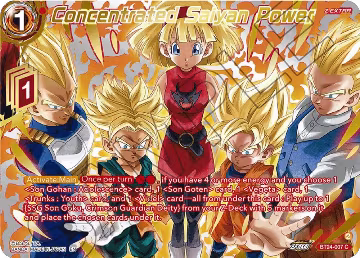 Concentrated Saiyan Power (Collector Booster Gold) (BT24-007), Beyond Generations — DB Super card price