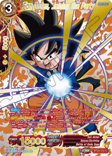 Son Goten, Joining the Party (Collector Booster Gold) (BT24-012), Beyond Generations — DB Super card price