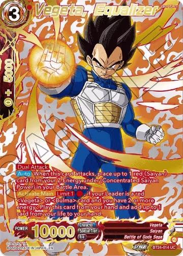 Vegeta, Equalizer (Collector Booster Gold) (BT24-014), Beyond Generations — DB Super card price