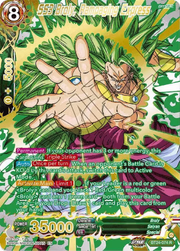 SS3 Broly, Rampaging Express (Collector Booster Gold) (BT24-074), Beyond Generations — DB Super card price