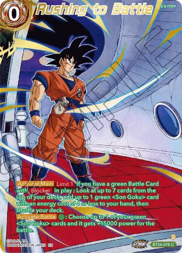 Rushing to Battle (Collector Booster Gold) (BT24-076), Beyond Generations — DB Super card price