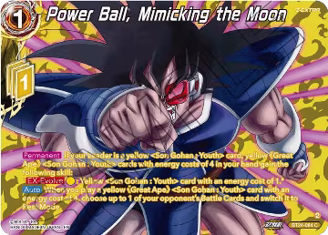 Power Ball, Mimicking the Moon (Collector Booster Silver) (BT24-084), Beyond Generations — DB Super card price